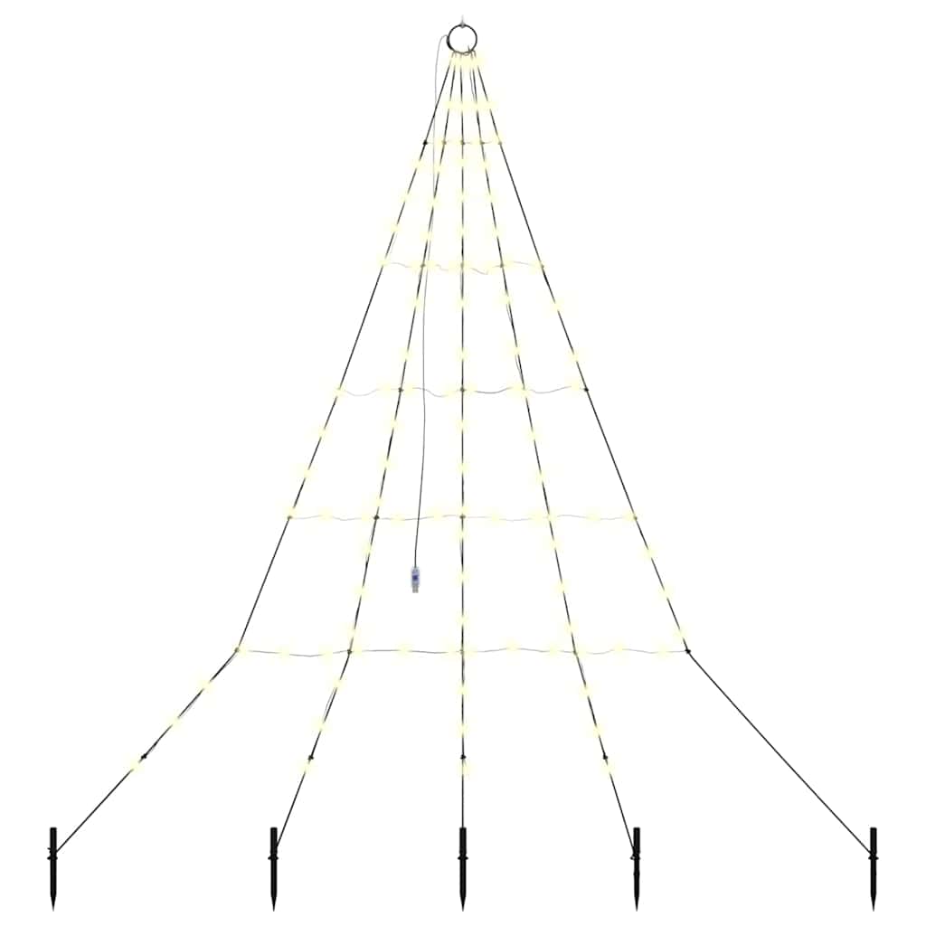vidaXL Ledowa Choinka Bożonarodzeniowa z Kolcami do Ziemi 182 cm Metal