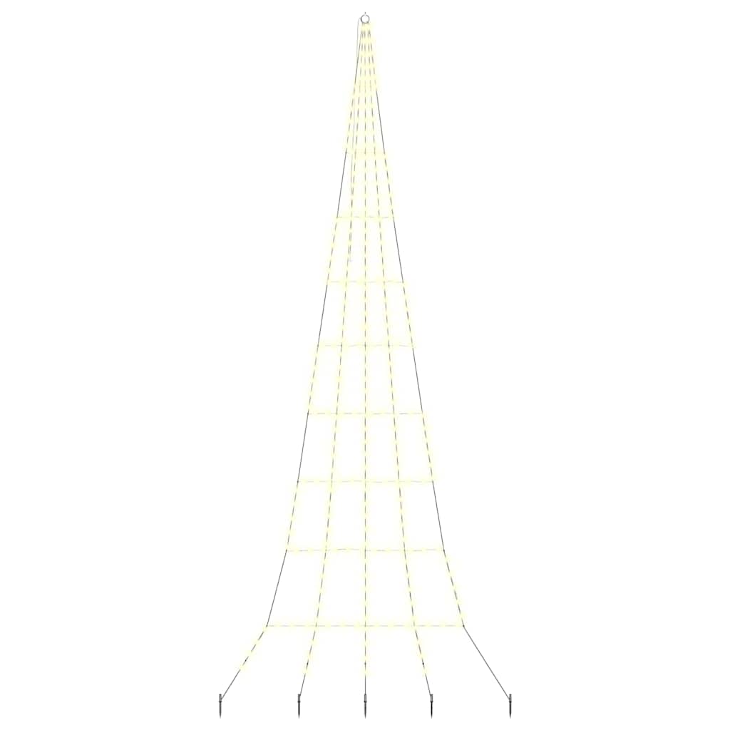 vidaXL Ledowa Choinka Bożonarodzeniowa z Kolcami do Ziemi 511 cm Metal