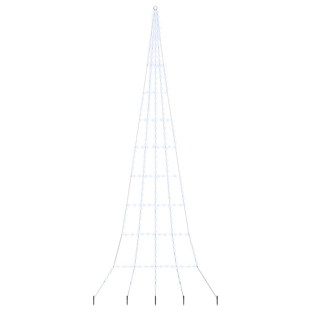 vidaXL Ledowa Choinka Bożonarodzeniowa z Kolcami do Ziemi 511 cm Metal