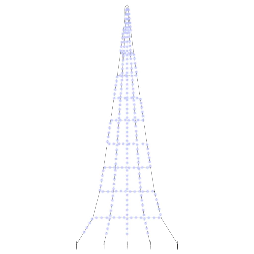 vidaXL Ledowa Choinka Bożonarodzeniowa z Kolcami do Ziemi 511 cm Metal