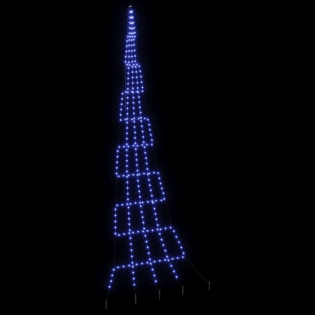 vidaXL Ledowa Choinka Bożonarodzeniowa z Kolcami do Ziemi 511 cm Metal