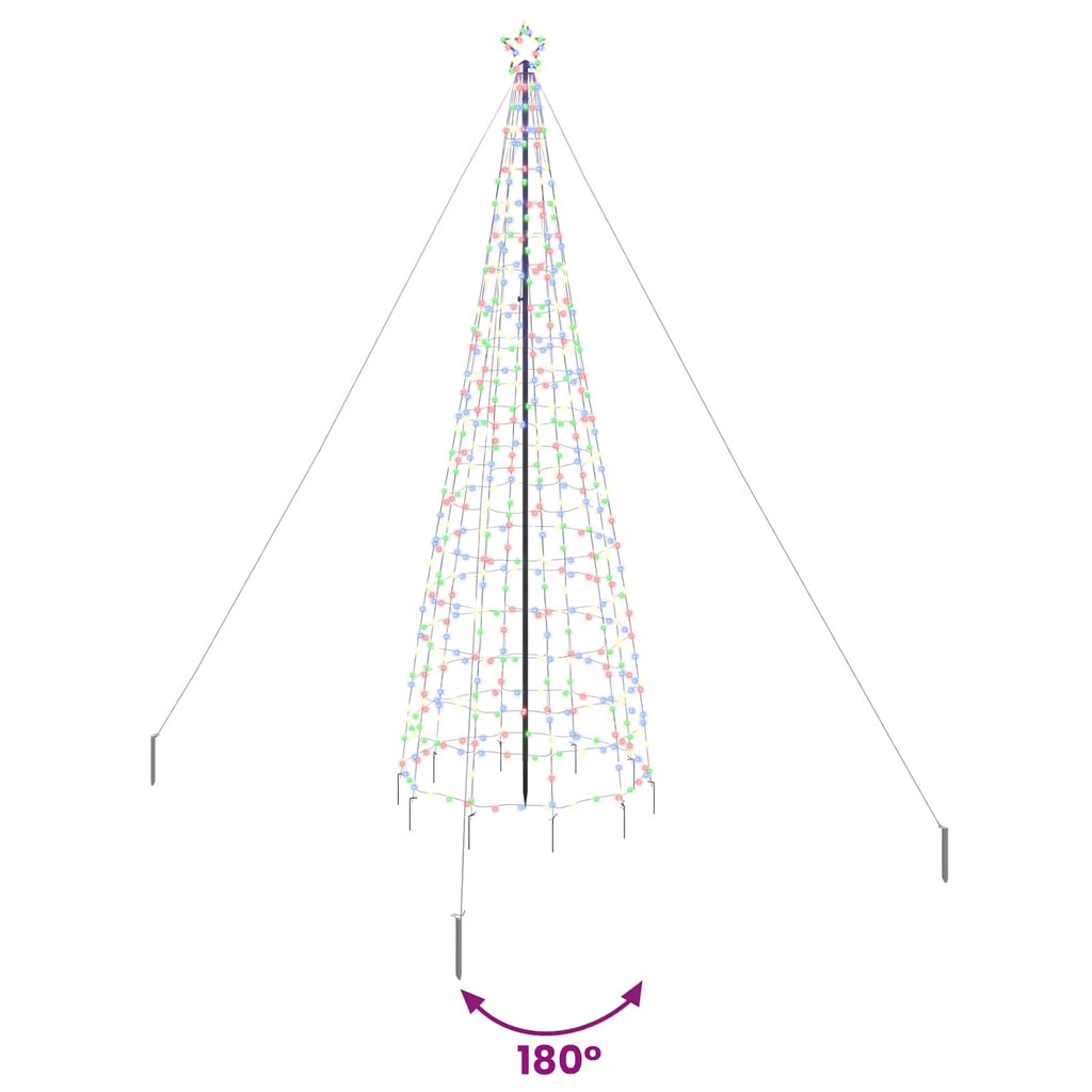 vidaXL Choinka świąteczna LED EKENAS 400 cm 800 LED Wielokolorowy Stal