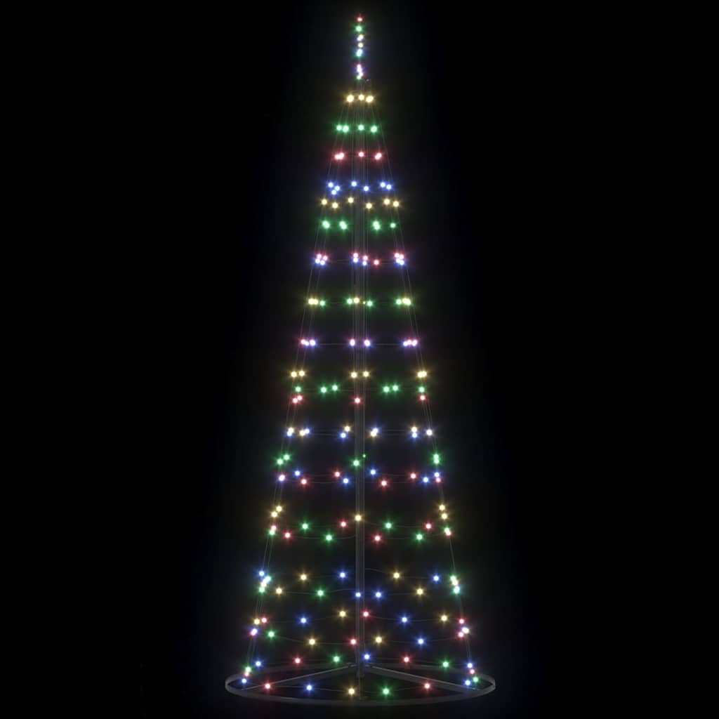 vidaXL Choinka świąteczna LED EKENAS 250 cm 390 LED Wielokolorowy Stal