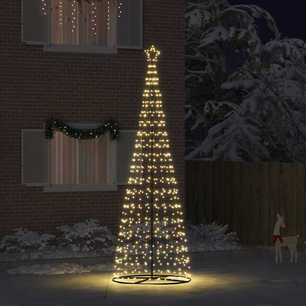 vidaXL Choinka świąteczna LED EKENAS 400 cm 800 LED Ciepła biel Stal