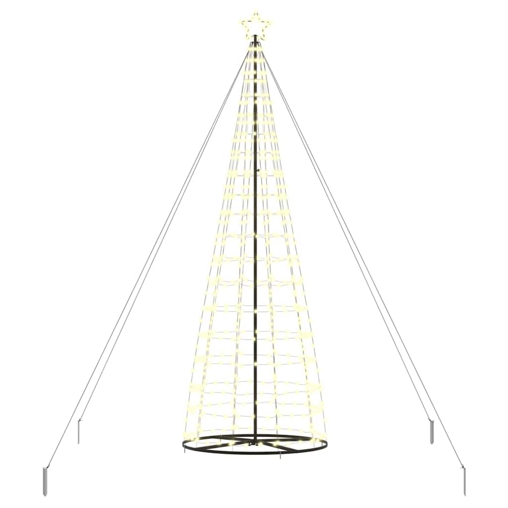 vidaXL Choinka świąteczna LED EKENAS 400 cm 800 LED Ciepła biel Stal