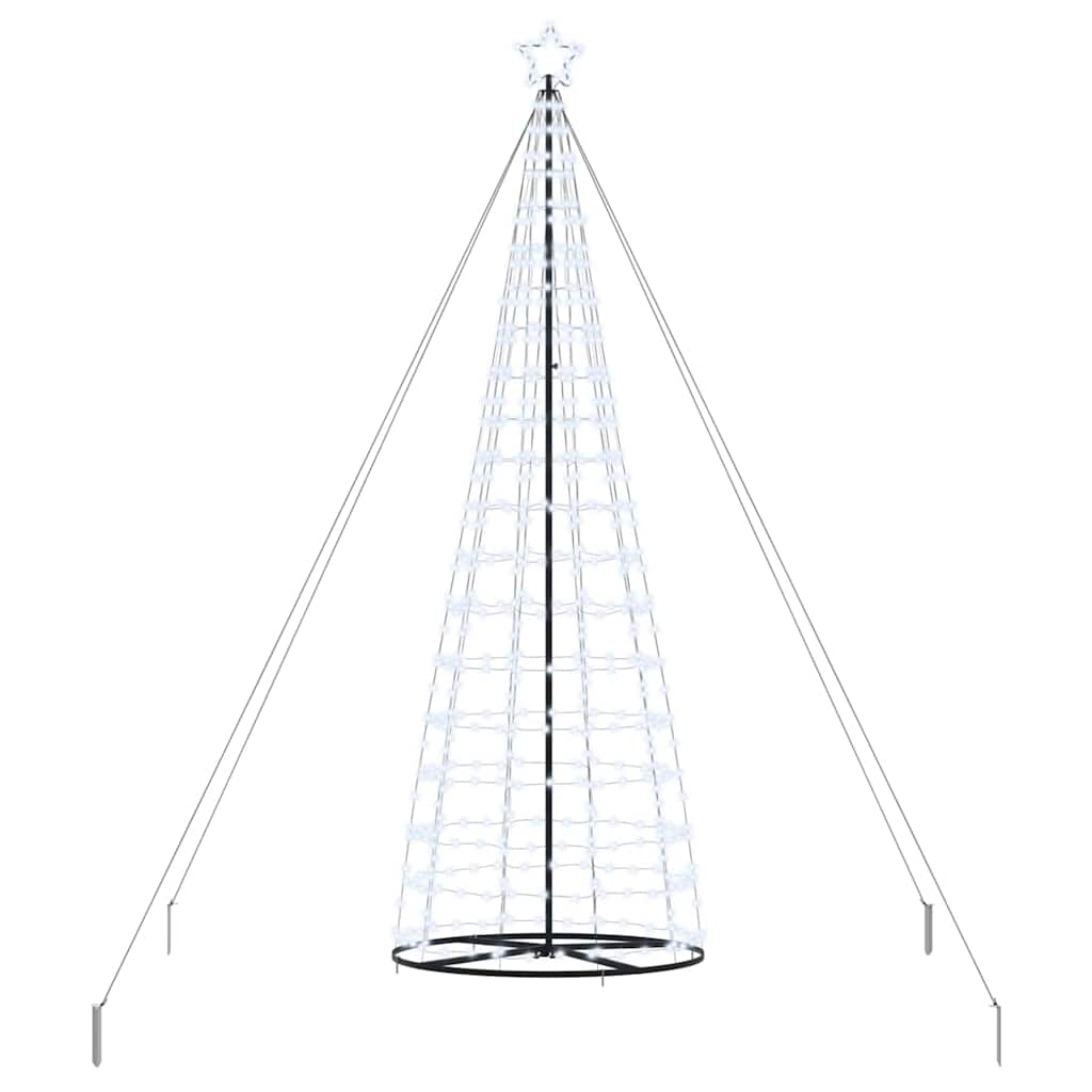 vidaXL Choinka świąteczna LED EKENAS 400 cm 800 LED Chłodna biel Stal