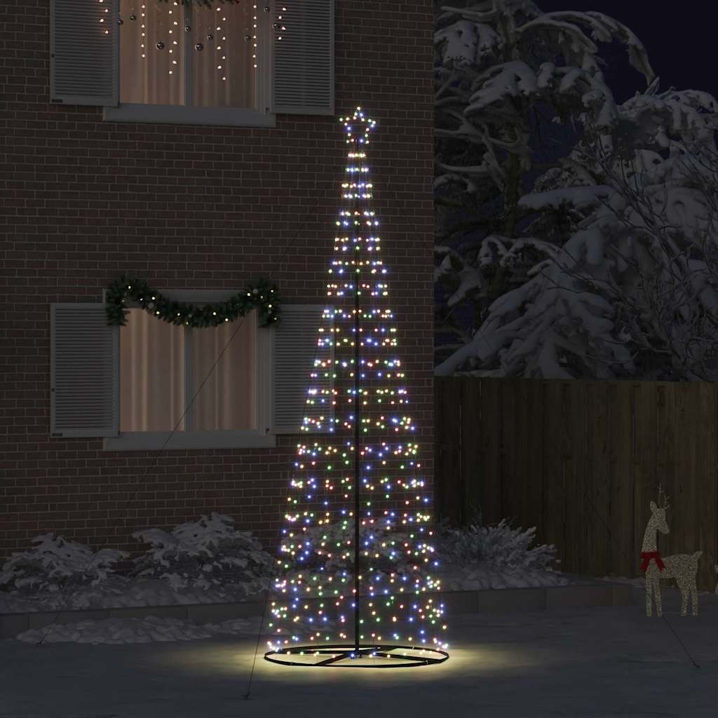 vidaXL Choinka świąteczna LED EKENAS 400 cm 800 LED Wielokolorowy Stal