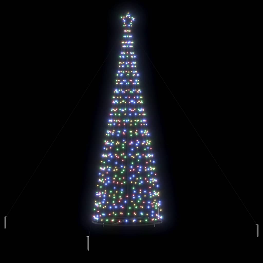 vidaXL Choinka świąteczna LED EKENAS 400 cm 800 LED Wielokolorowy Stal