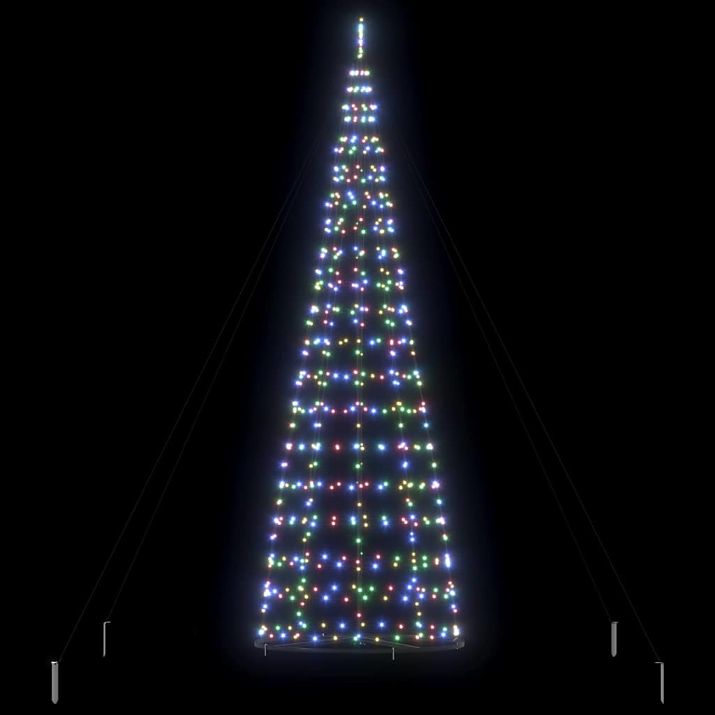 vidaXL Choinka świąteczna LED EKENAS 400 cm 800 LED Wielokolorowy Stal