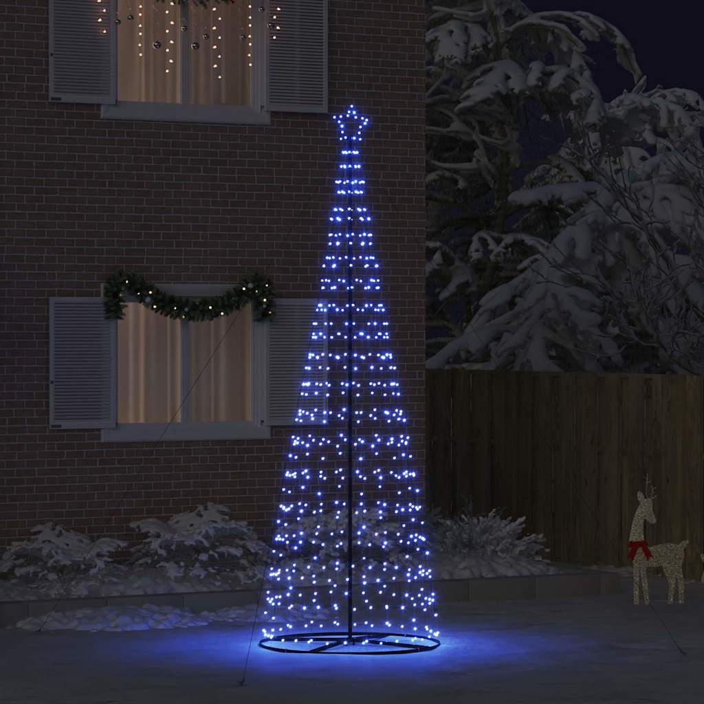 vidaXL Choinka świąteczna LED EKENAS 400 cm 800 LED Niebieski Stal