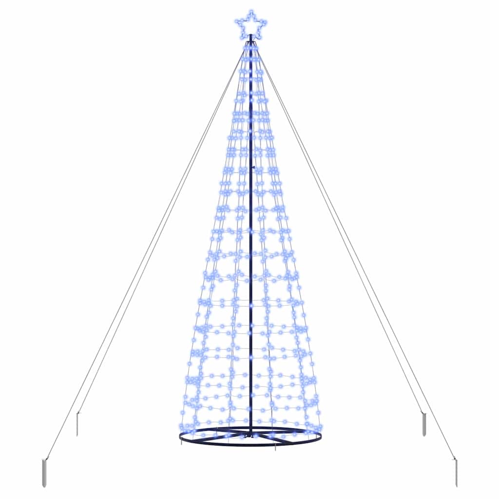 vidaXL Choinka świąteczna LED EKENAS 400 cm 800 LED Niebieski Stal