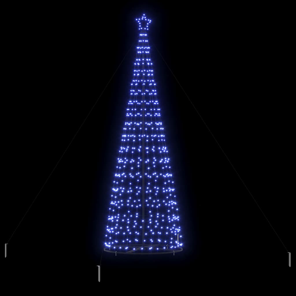 vidaXL Choinka świąteczna LED EKENAS 400 cm 800 LED Niebieski Stal