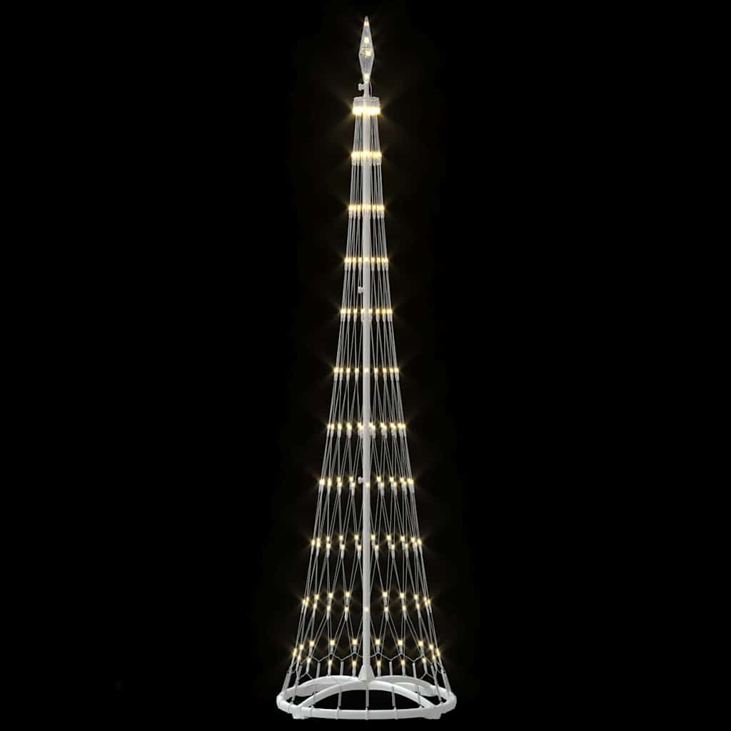 vidaXL Choinka świąteczna LED Ciepła biel 51 x 51 x 190 cm Metal