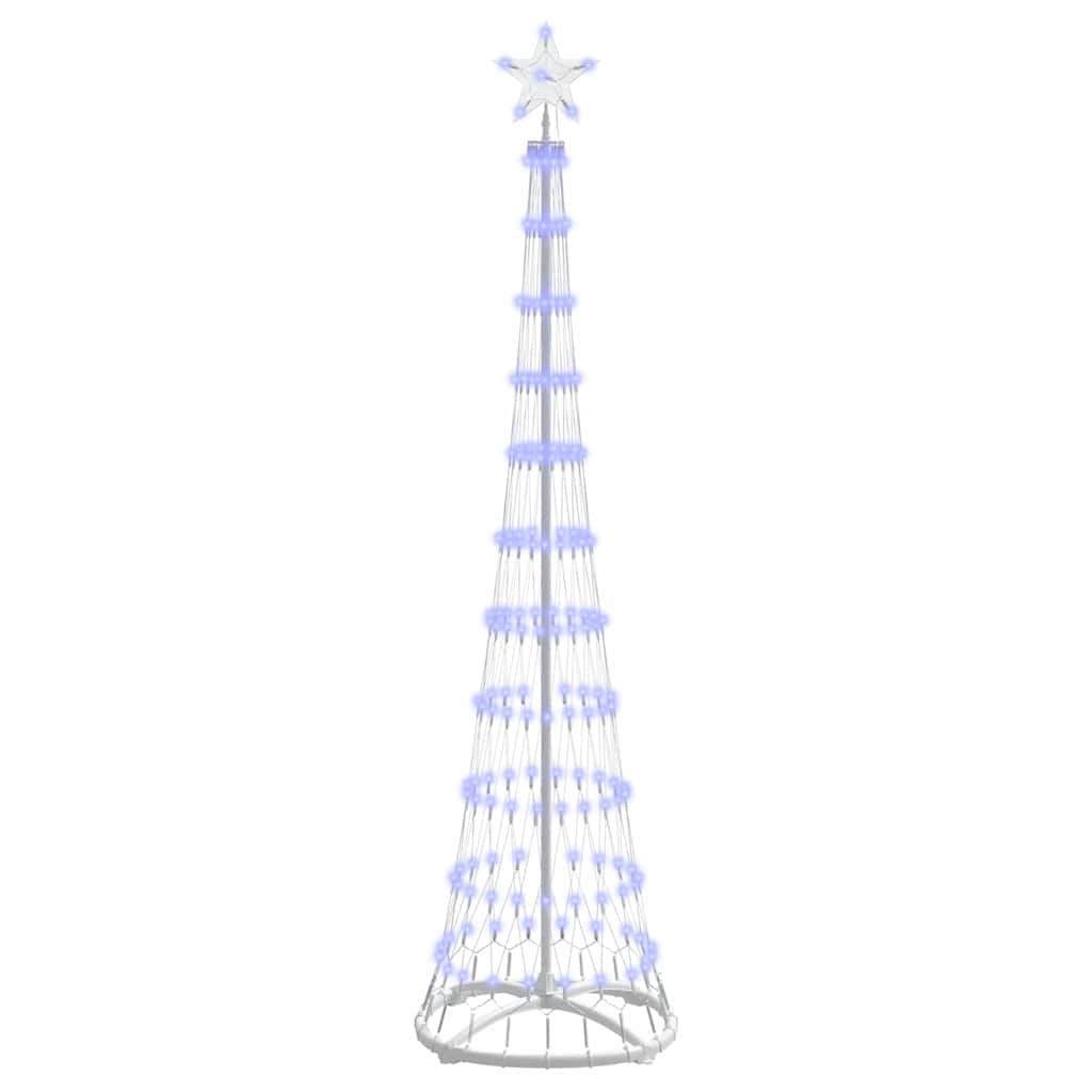 vidaXL Choinka świąteczna LED Niebieski 51 x 51 x 190 cm Metal