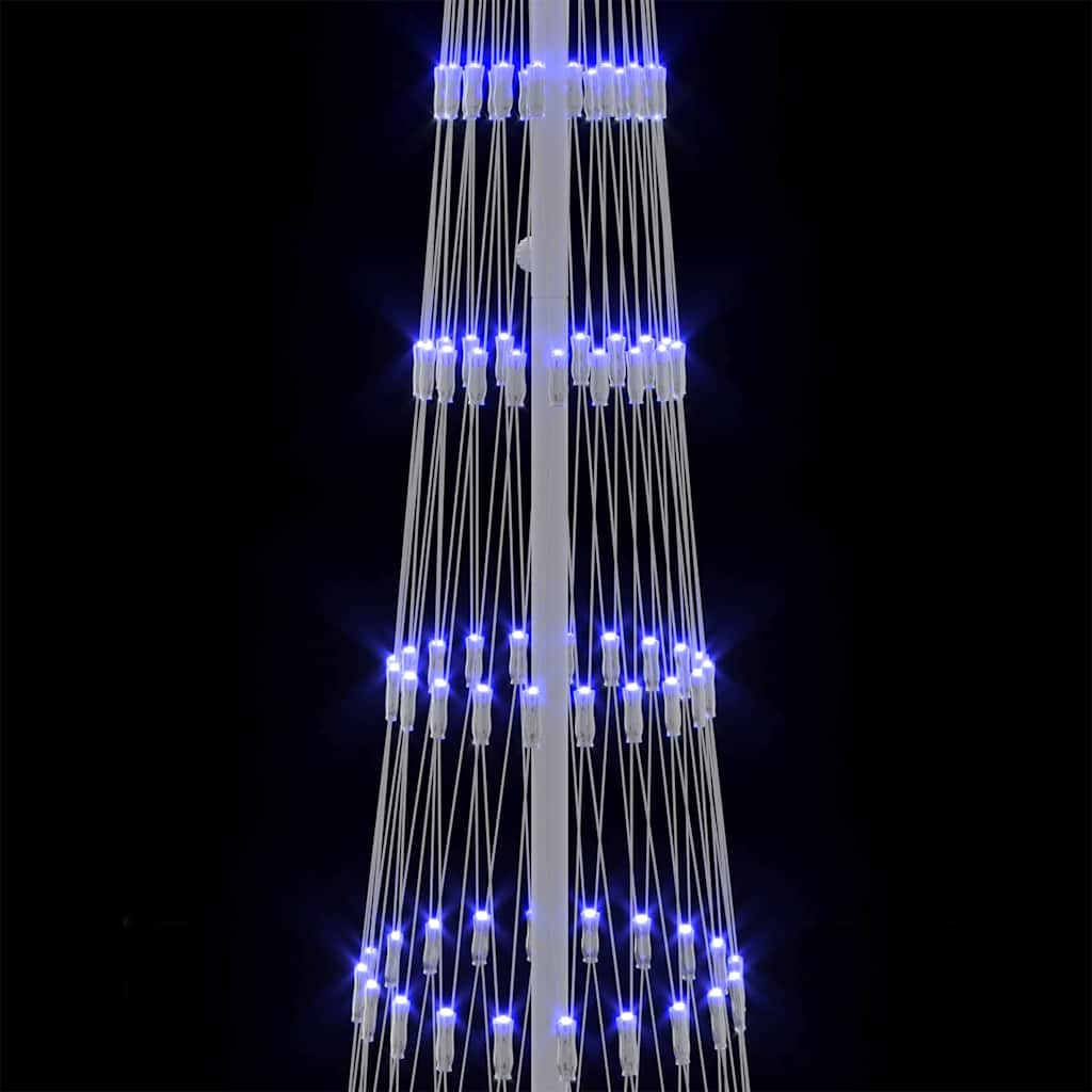 vidaXL Choinka świąteczna LED z 290 diodami LED Niebieski 250 cm Metal
