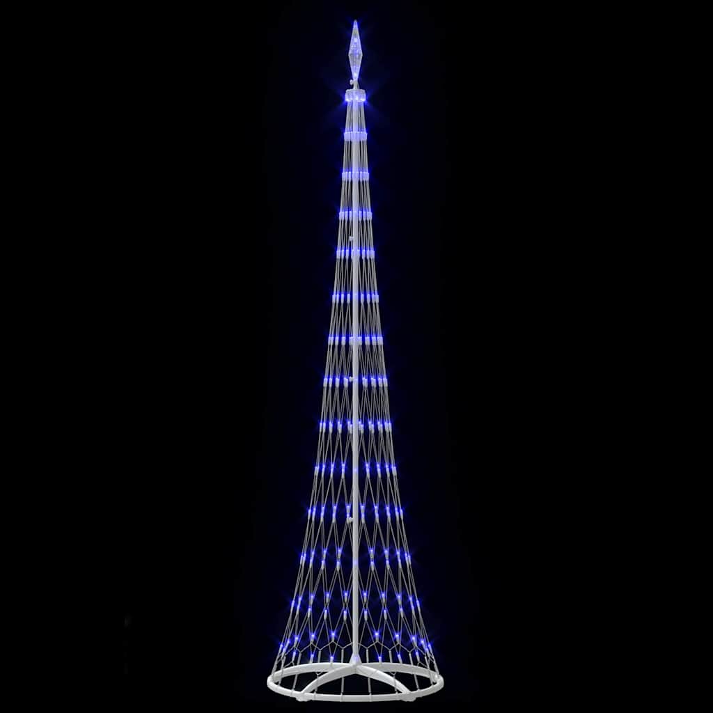 vidaXL Choinka świąteczna LED z 290 diodami LED Niebieski 250 cm Metal