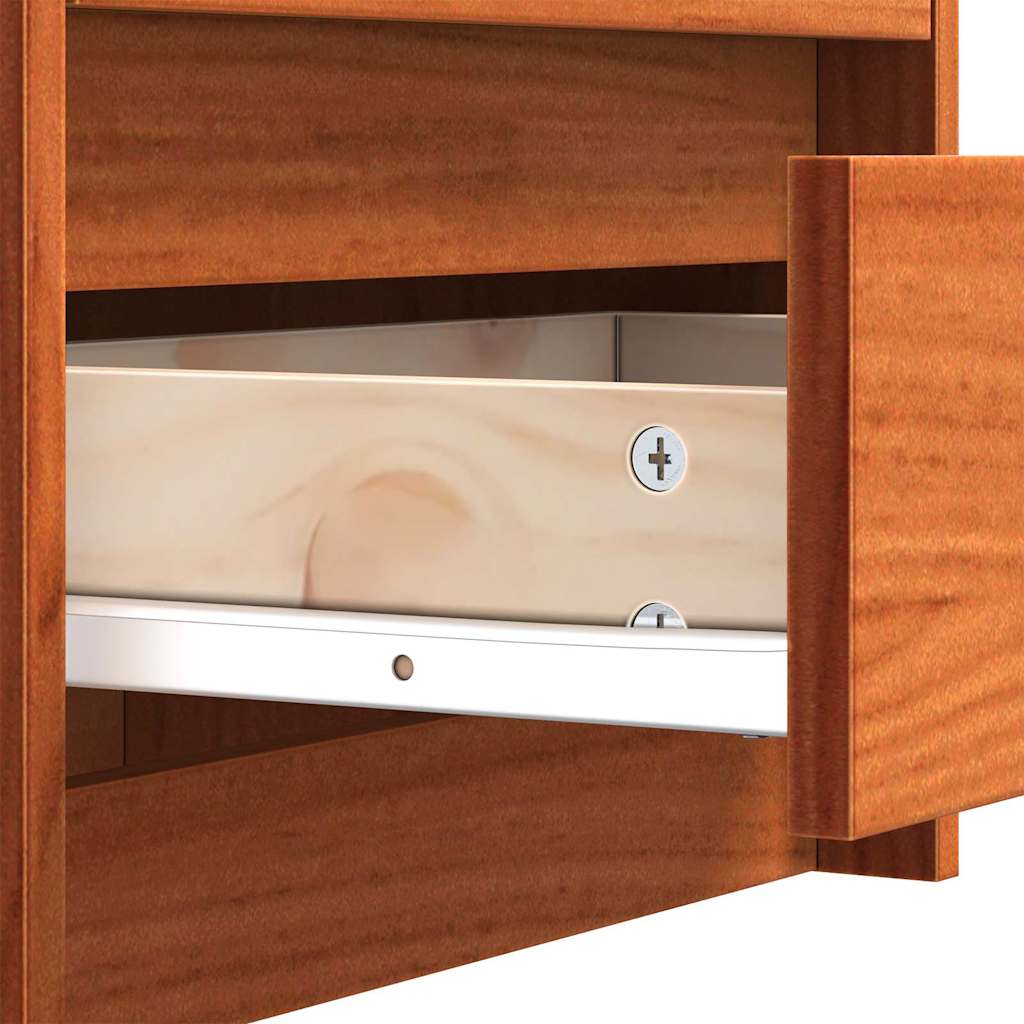 vidaXL Szafki nocne Woskowy Brąz 40 x 30.5 x 35.5 cm Drewno sosnowe