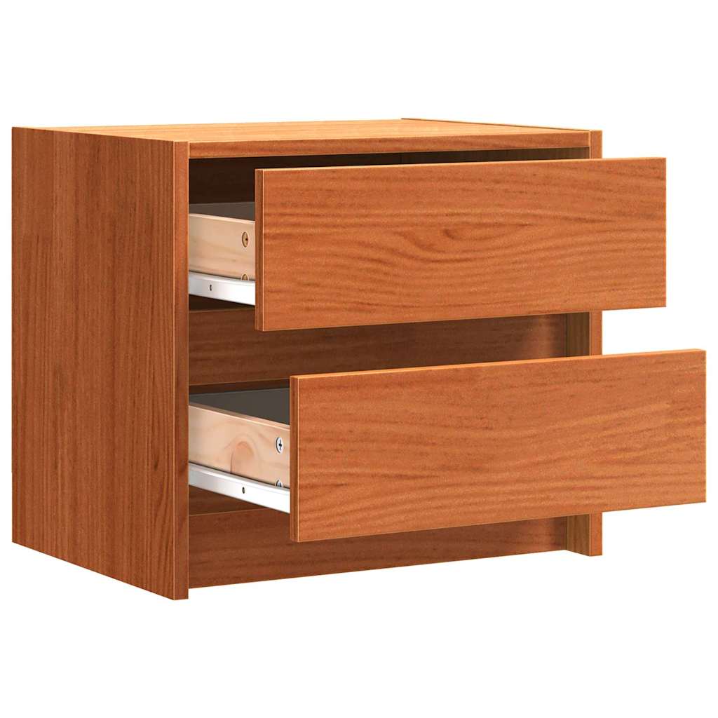 vidaXL Szafki nocne Woskowy Brąz 40 x 30.5 x 35.5 cm Drewno sosnowe