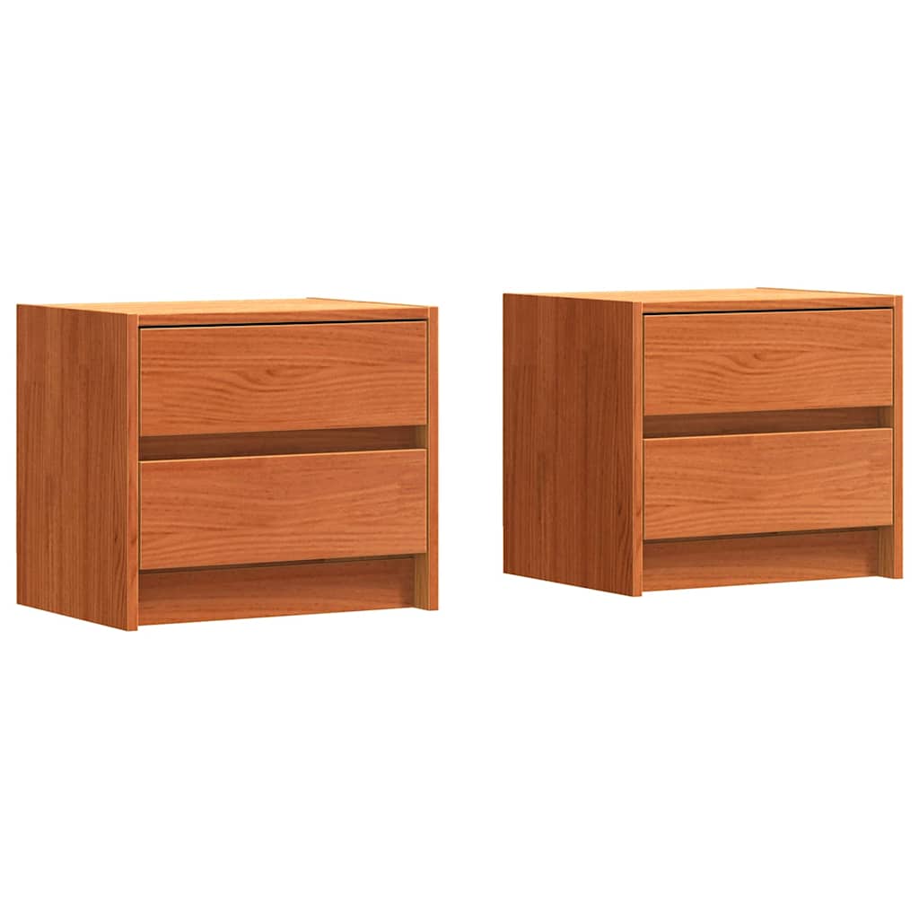 vidaXL Szafki nocne z szufladą 2 pcs Woskowy Brąz 40 x 30.5 x 35.5 cm