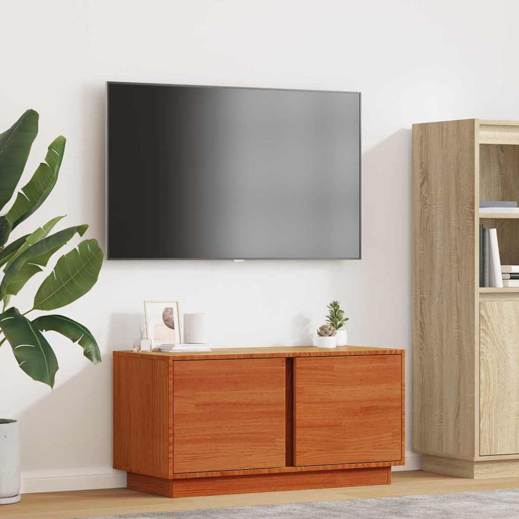 vidaXL Szafka pod telewizor Woskowy Brąz 80 x 35 x 40,5 cm