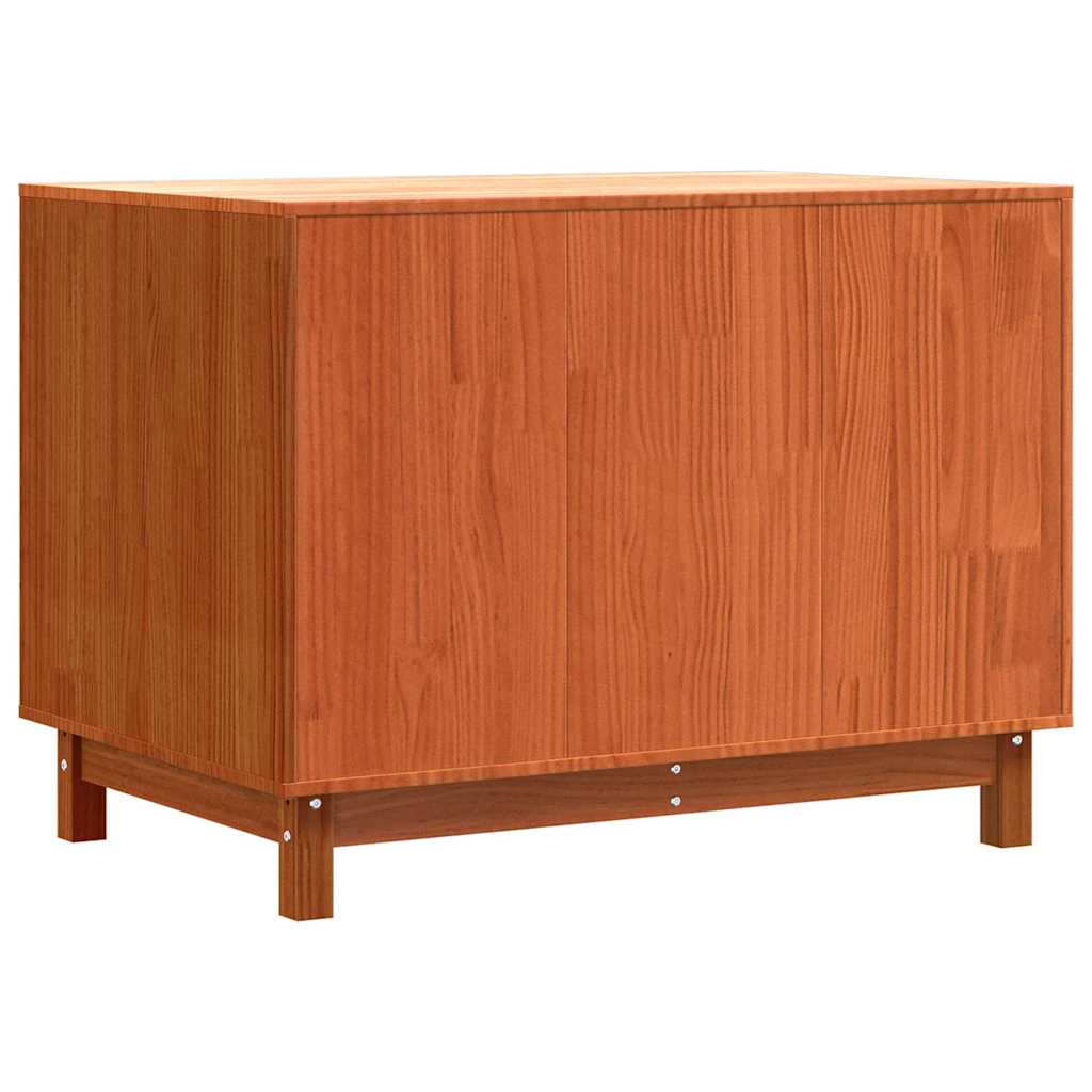 vidaXL Domek dla Psów Woskowy Brąz 90 x 60 x 67 cm Lite drewno sosnowe