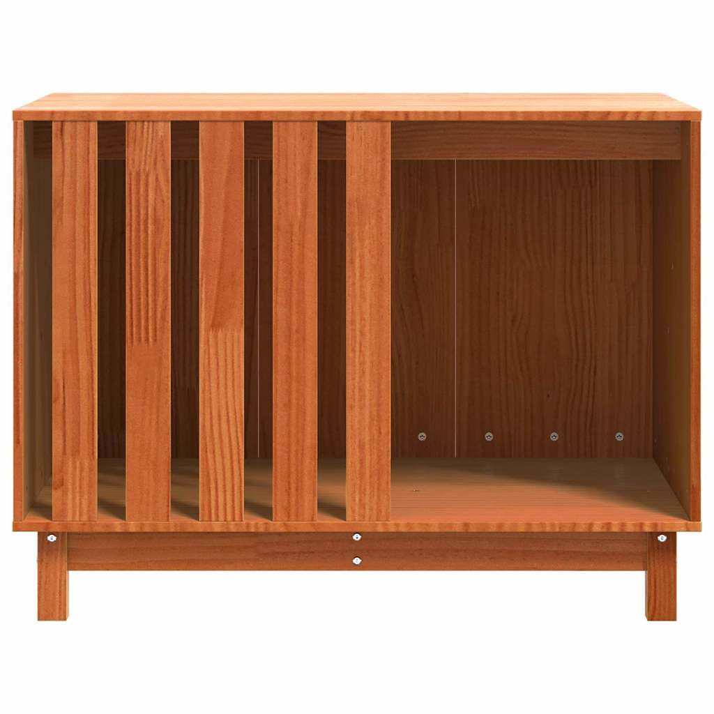 vidaXL Domek dla Psów Woskowy Brąz 90 x 60 x 67 cm Lite drewno sosnowe