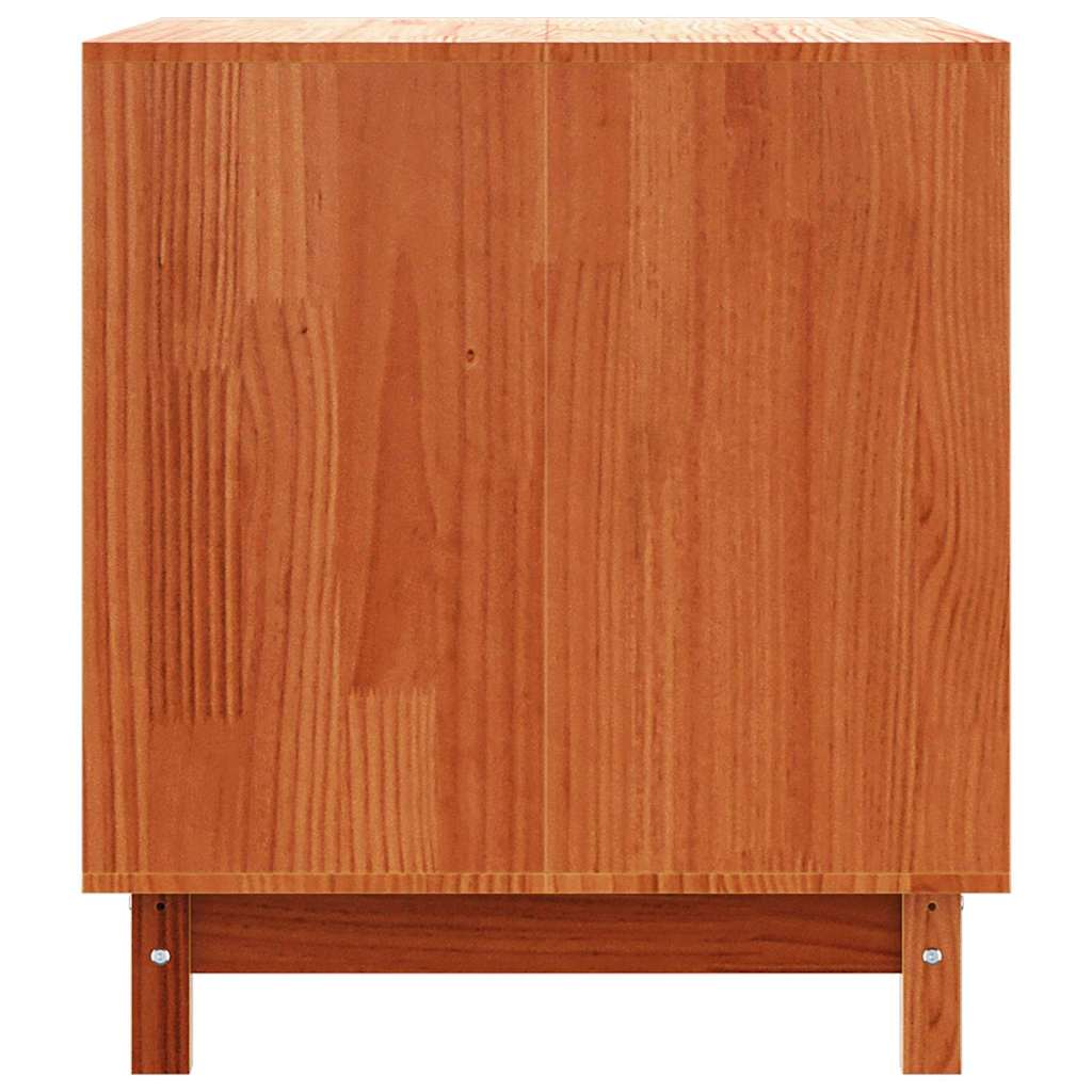 vidaXL Domek dla Psów Woskowy Brąz 90 x 60 x 67 cm Lite drewno sosnowe
