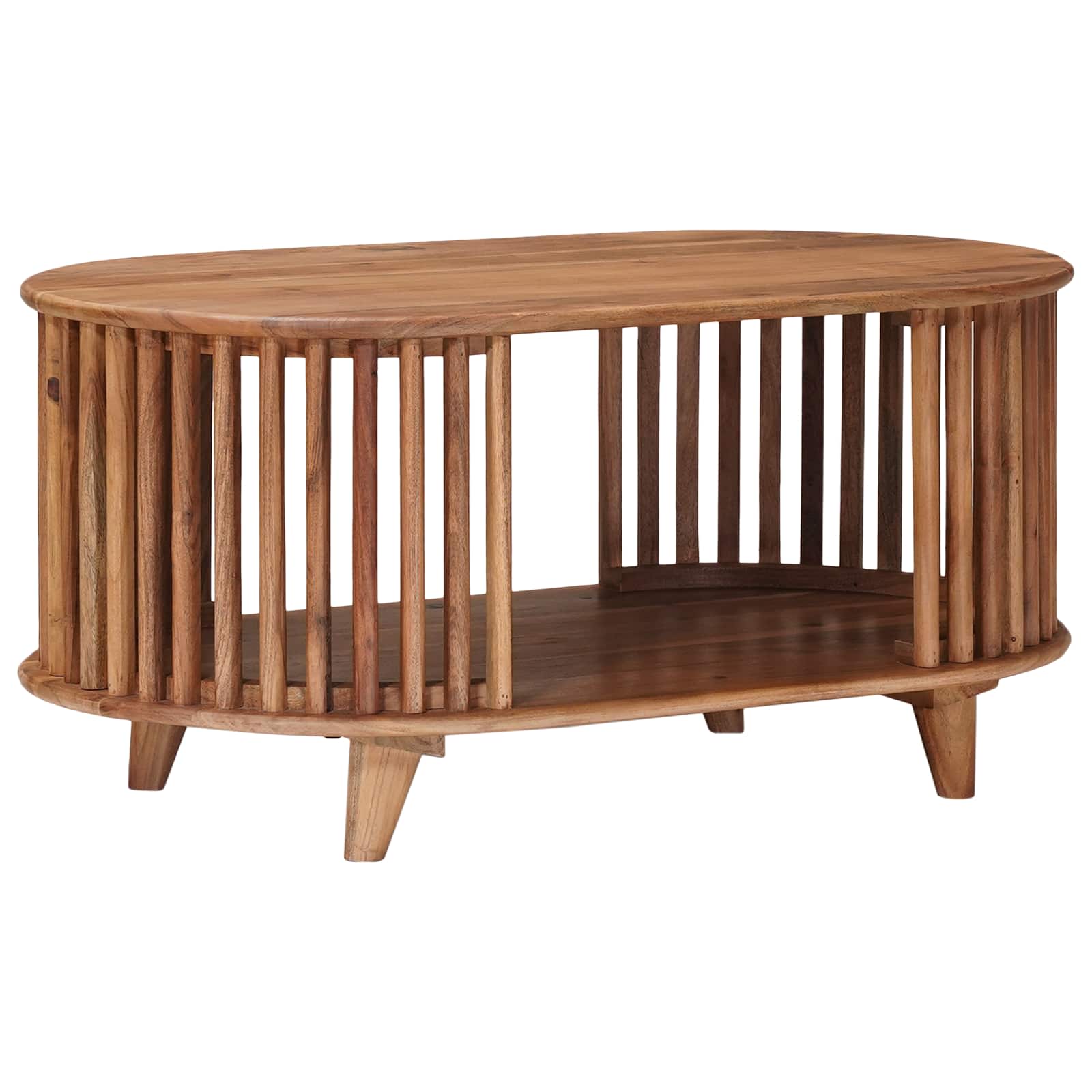 vidaXL Ręcznie robiony stół kawowy Ciemny teak 85 x 50 x 40 cm