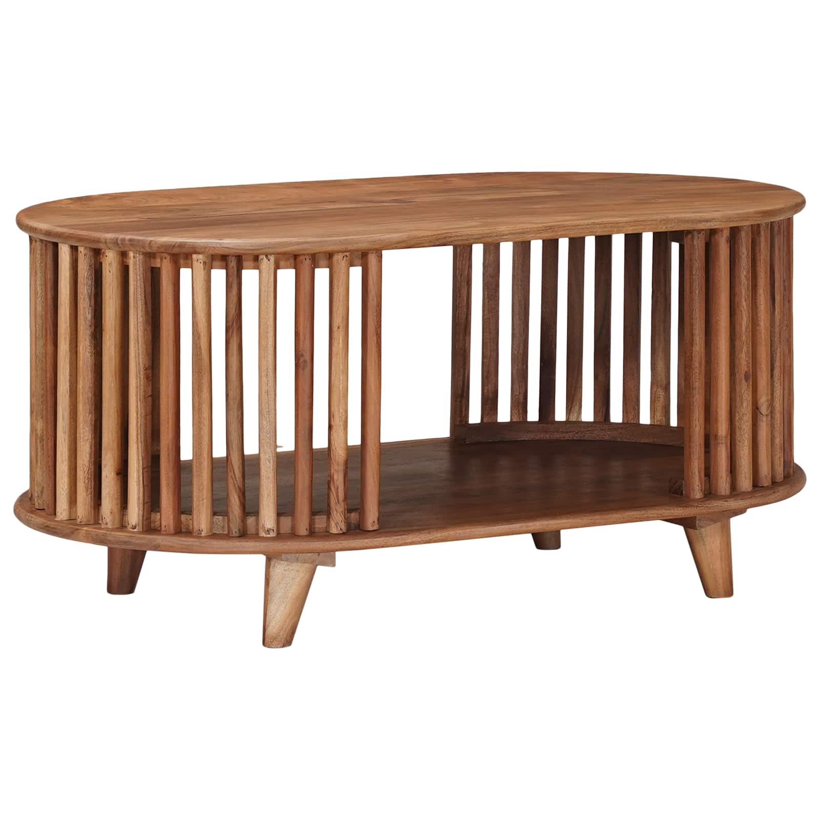 vidaXL Ręcznie robiony stół kawowy Ciemny teak 85 x 50 x 40 cm