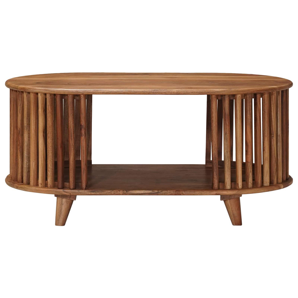 vidaXL Ręcznie robiony stół kawowy Ciemny teak 85 x 50 x 40 cm