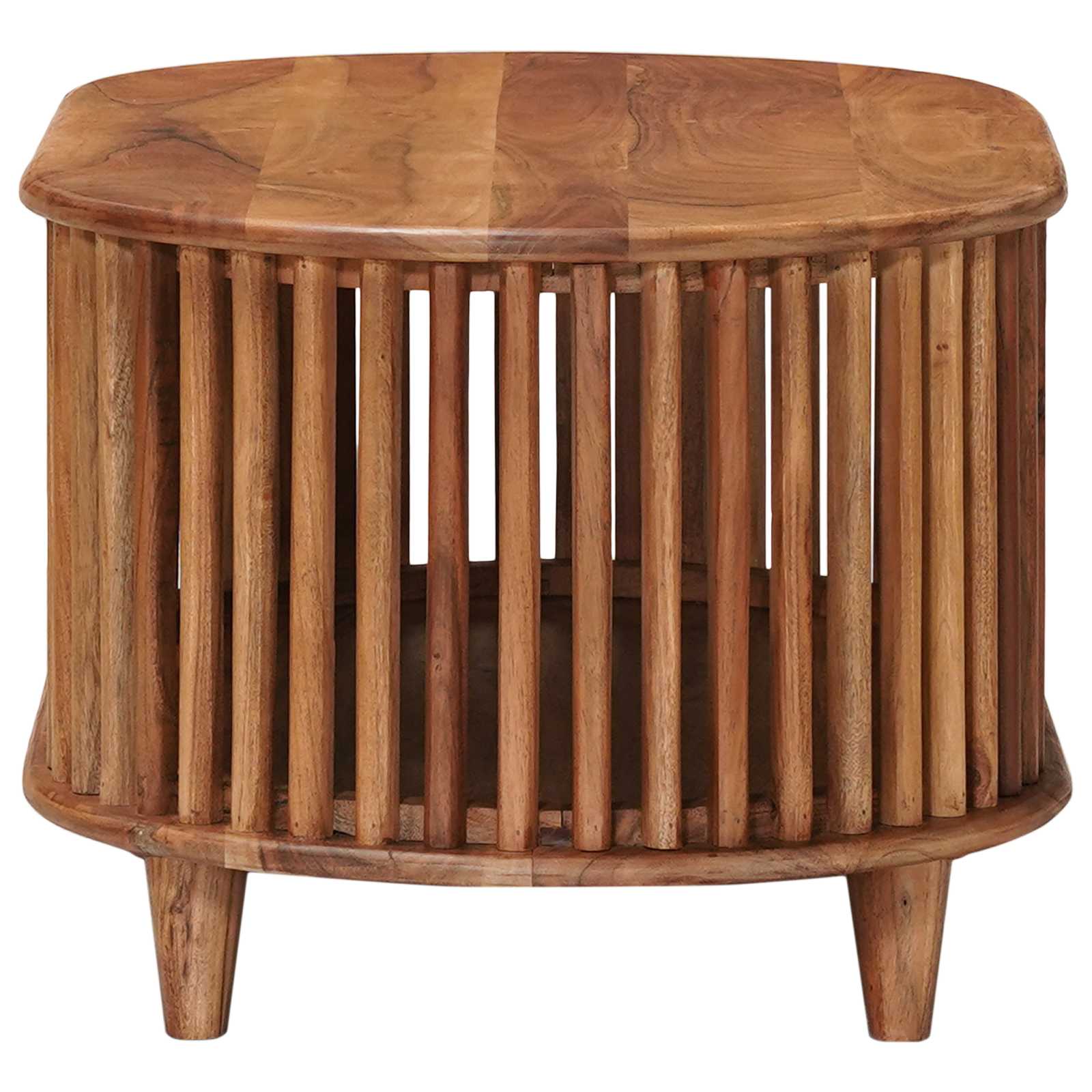 vidaXL Ręcznie robiony stół kawowy Ciemny teak 85 x 50 x 40 cm