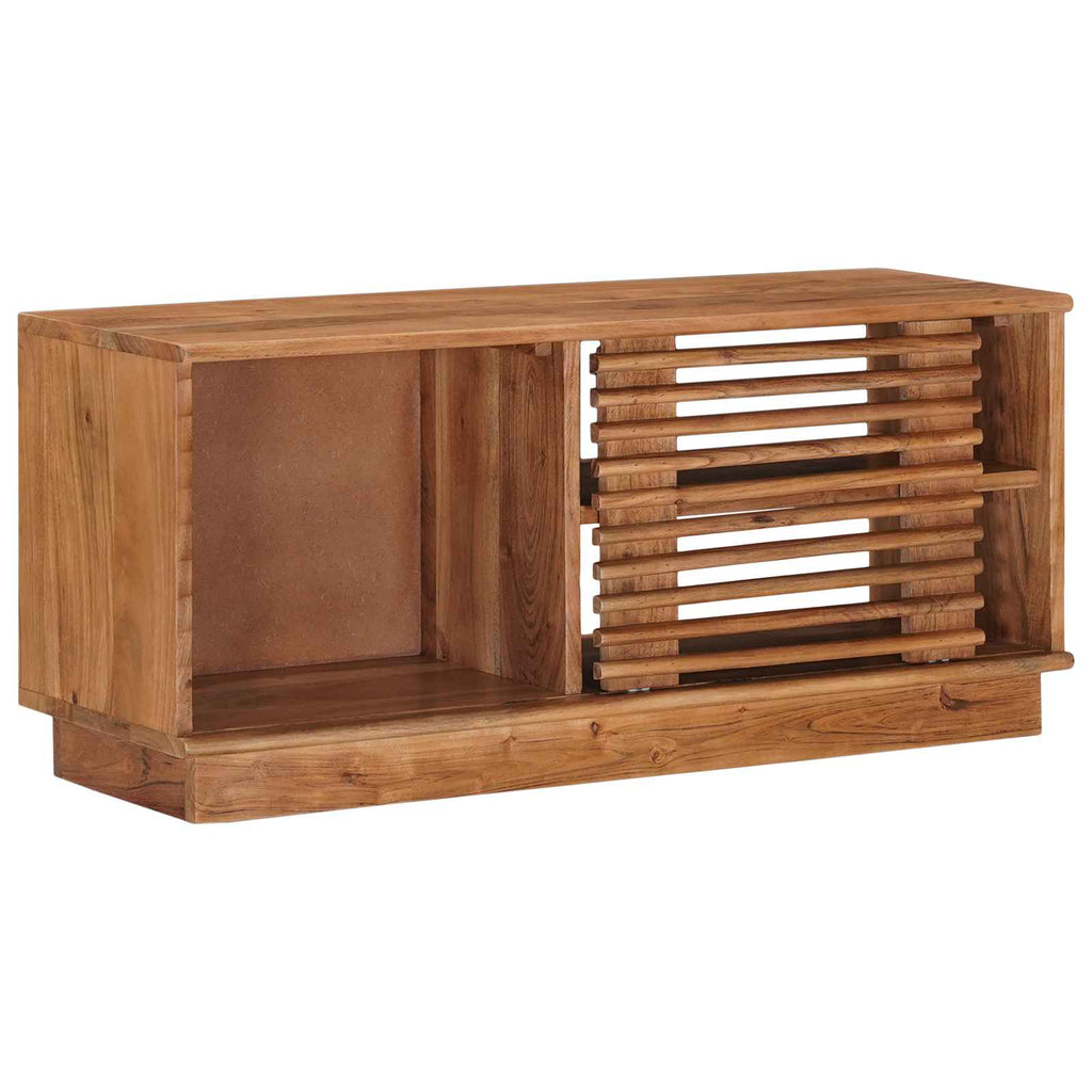 vidaXL Szafka pod telewizor z drzwiami Naturalny 90 x 30 x 40 cm