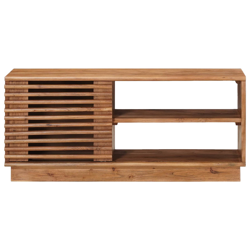 vidaXL Szafka pod telewizor z drzwiami Naturalny 90 x 30 x 40 cm