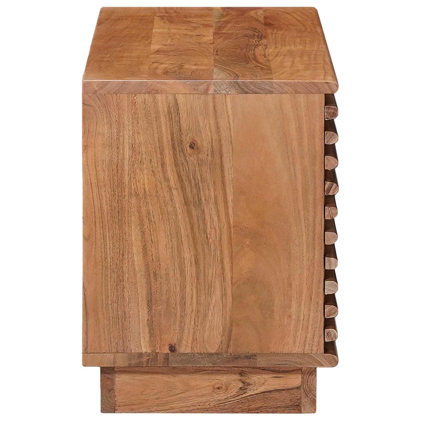 vidaXL Szafka pod telewizor z drzwiami Naturalny 90 x 30 x 40 cm