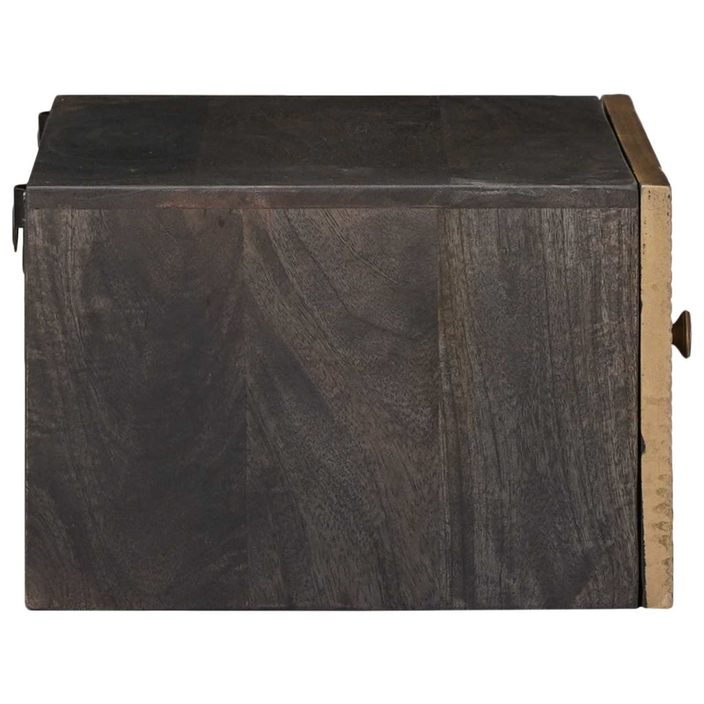 vidaXL Ręcznie wykonana szafka nocna Brązowy kawowy 40 x 30 x 20 cm