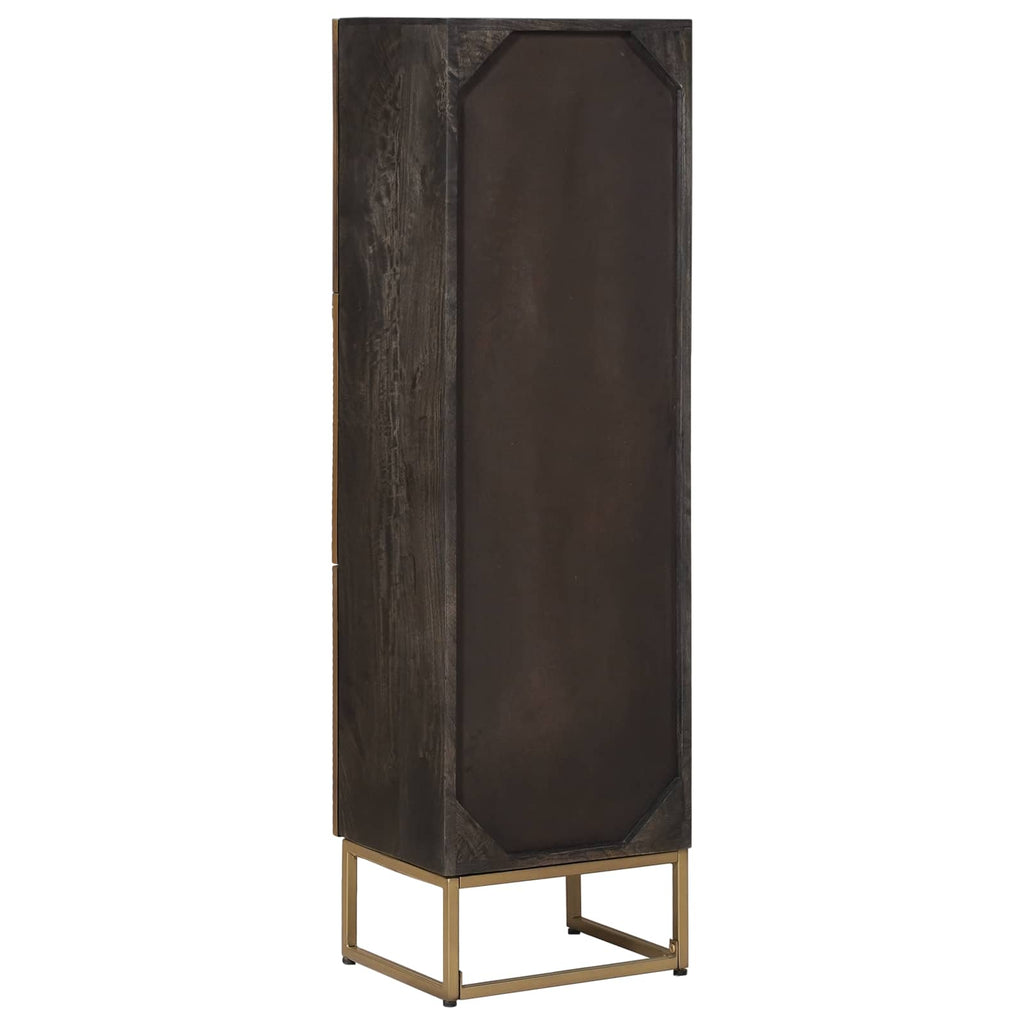vidaXL Highboard Mosiądz 35 x 30 x 120 cm