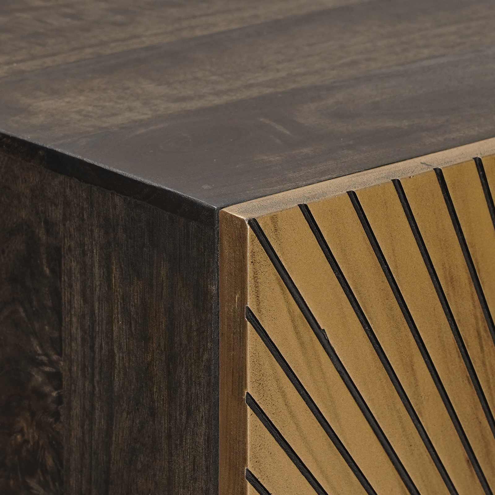vidaXL Highboard Mosiądz 53,5 x 30 x 95 cm