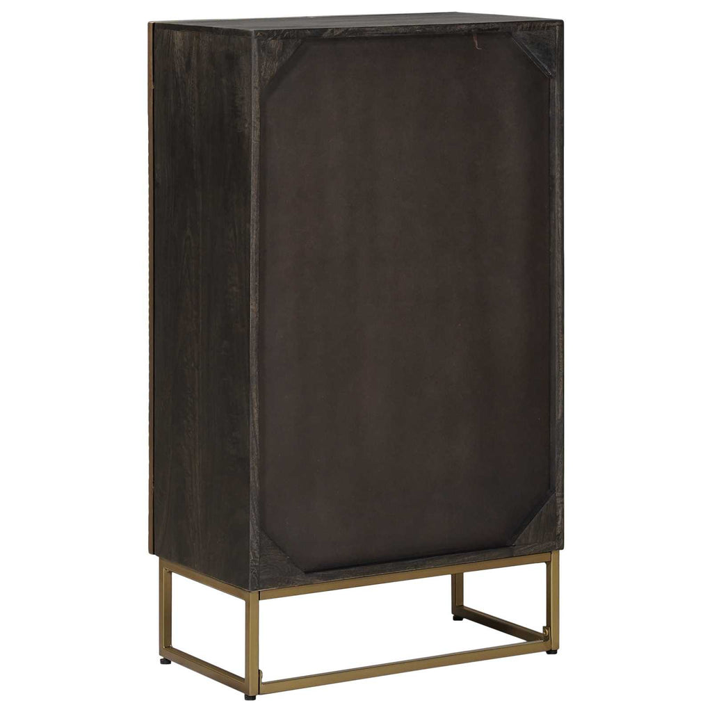 vidaXL Highboard Mosiądz 53,5 x 30 x 95 cm