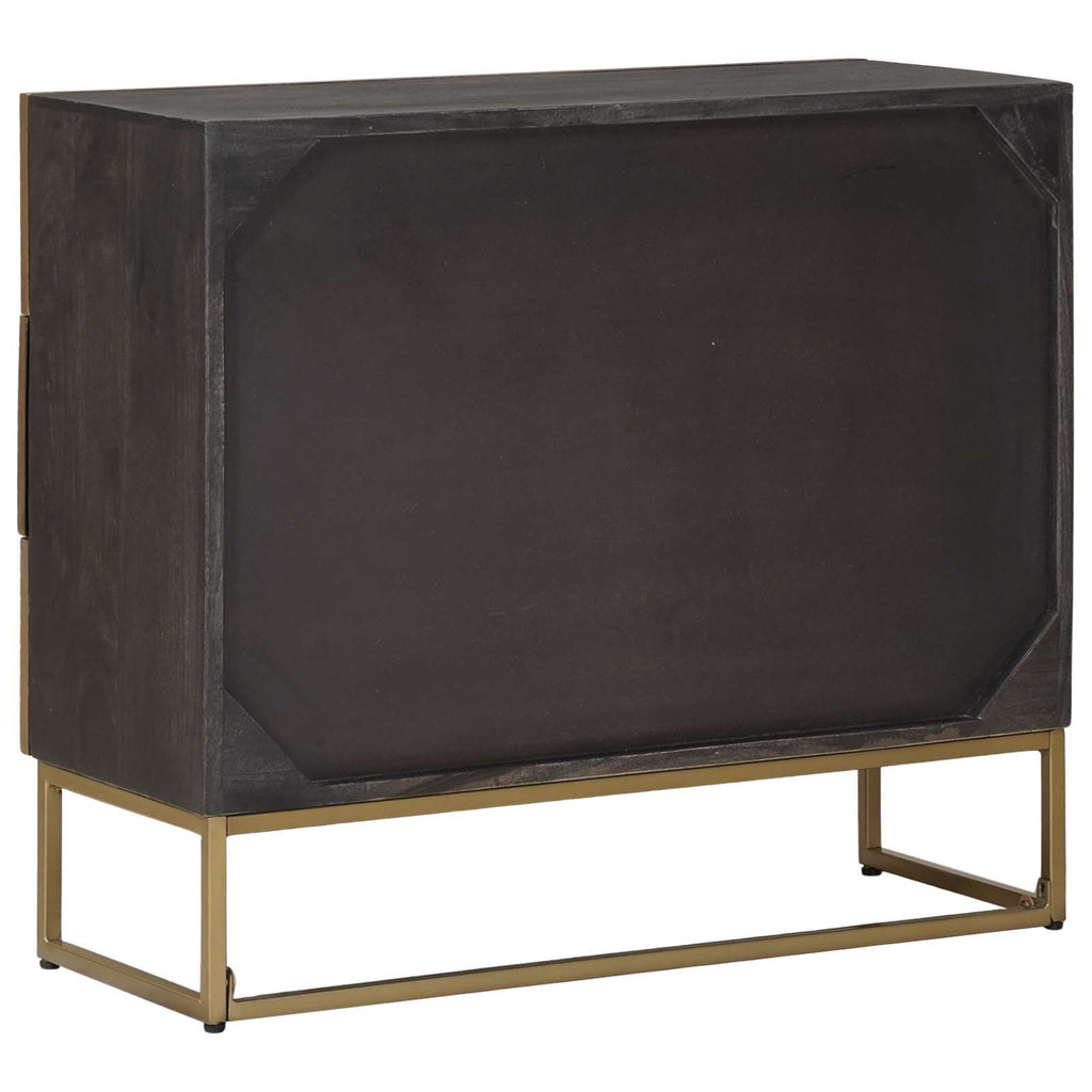 vidaXL Szafka z Szufladami z szufladą Mosiądz 75 x 30 x 65 cm