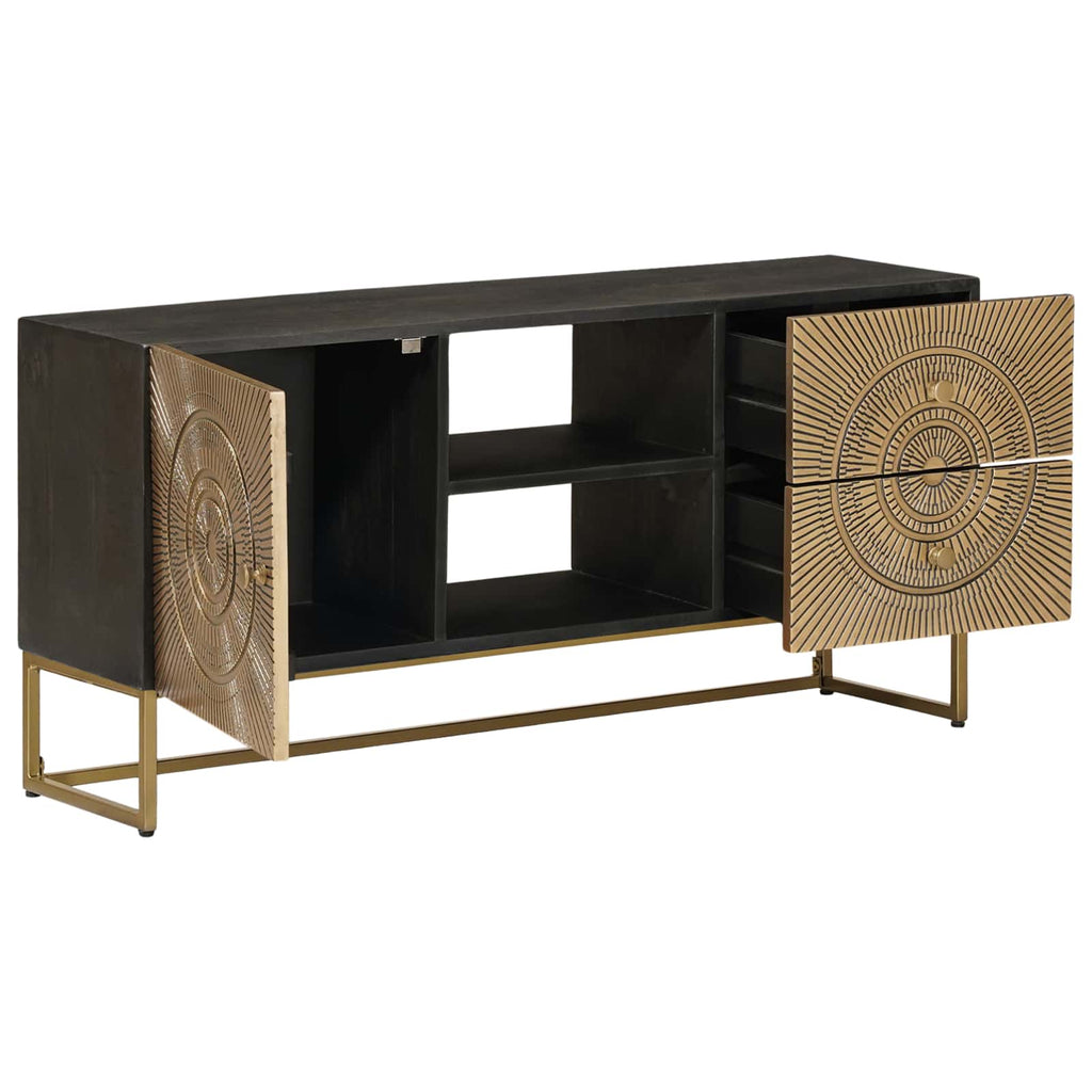 vidaXL Szafka pod telewizor z szufladą Mosiądz 105 x 30 x 50 cm