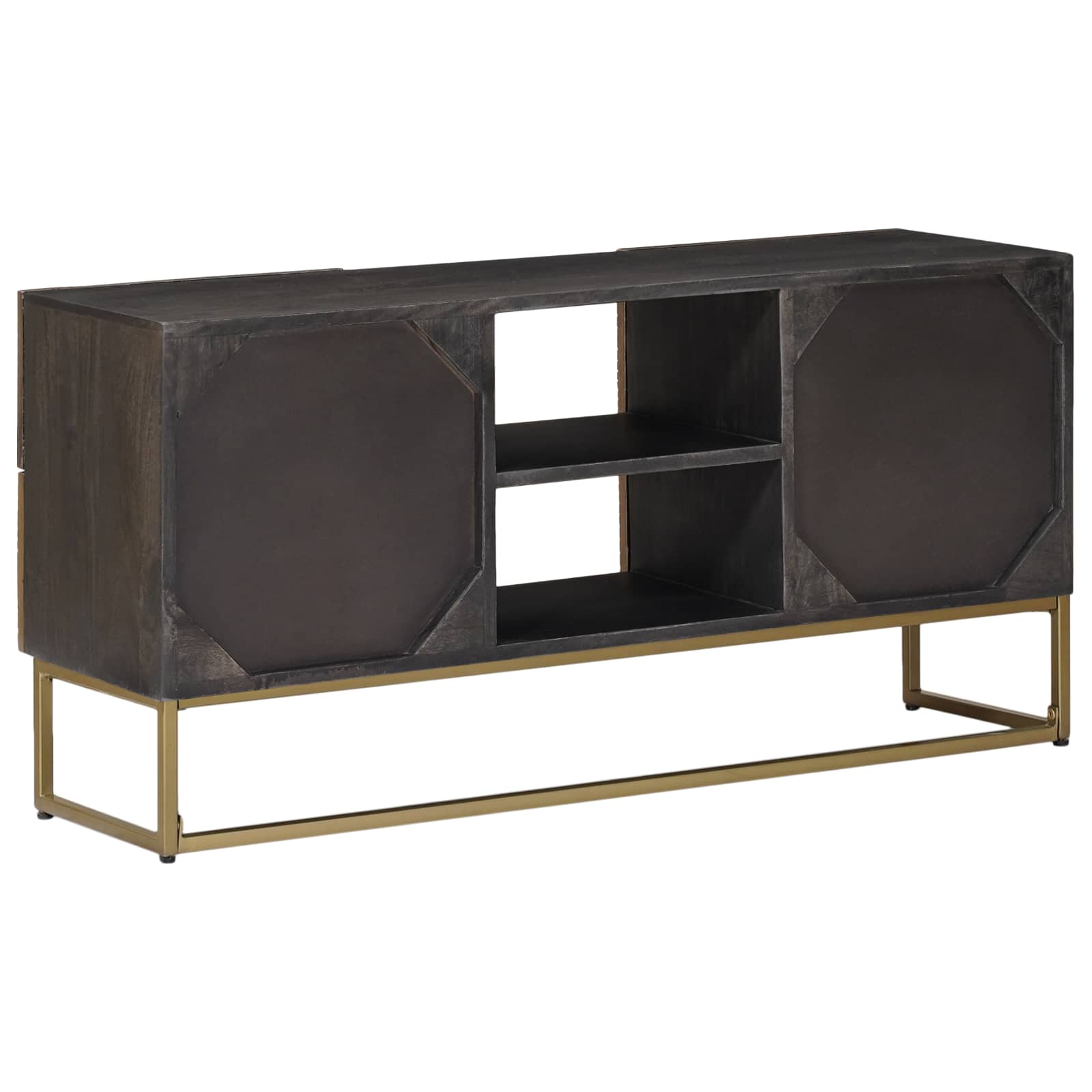 vidaXL Szafka pod telewizor z szufladą Mosiądz 105 x 30 x 50 cm