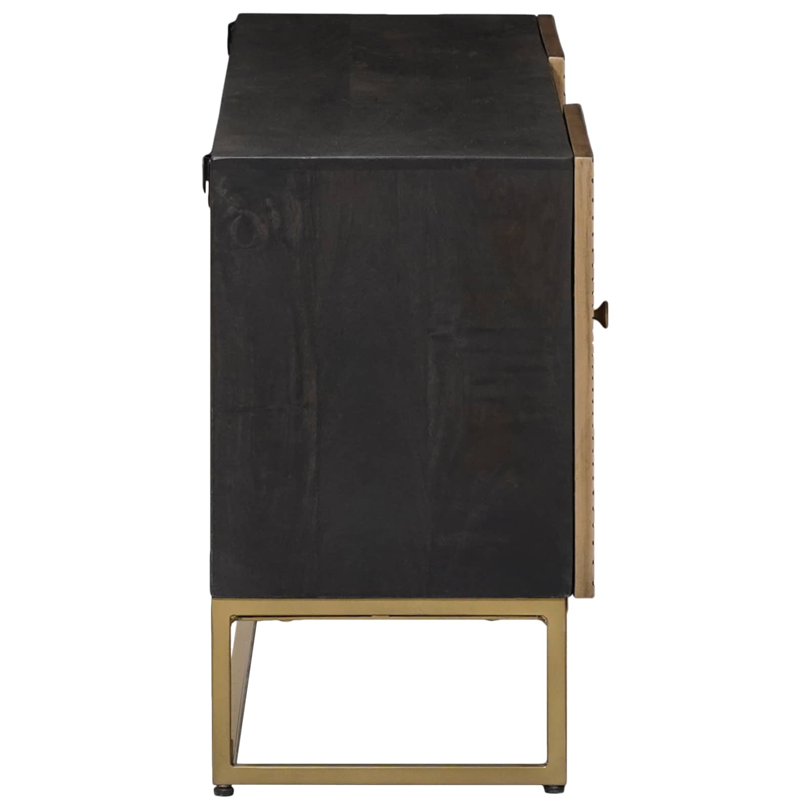 vidaXL Szafka pod telewizor z szufladą Mosiądz 105 x 30 x 50 cm
