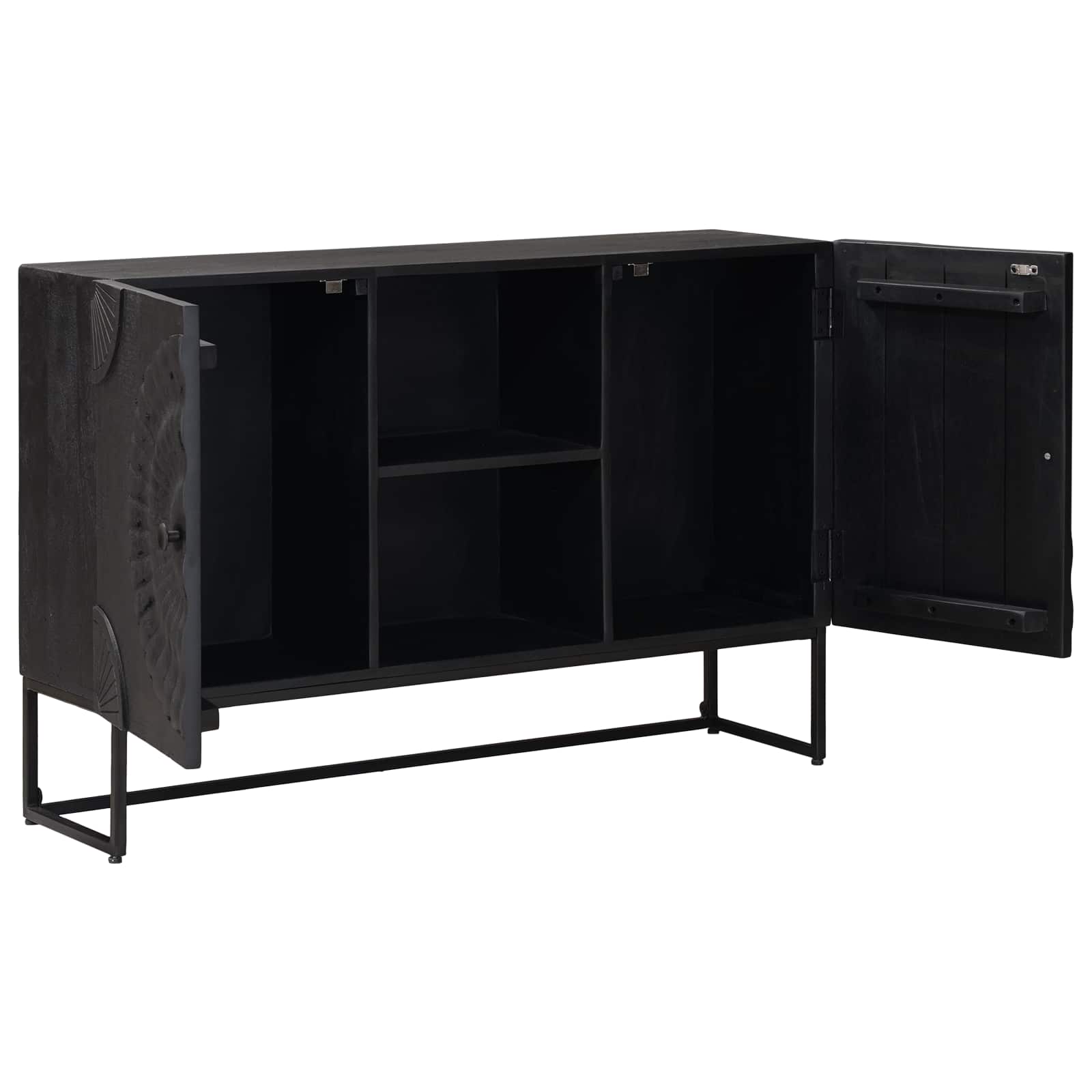 vidaXL Bufet Czarny 105 x 30 x 68 cm