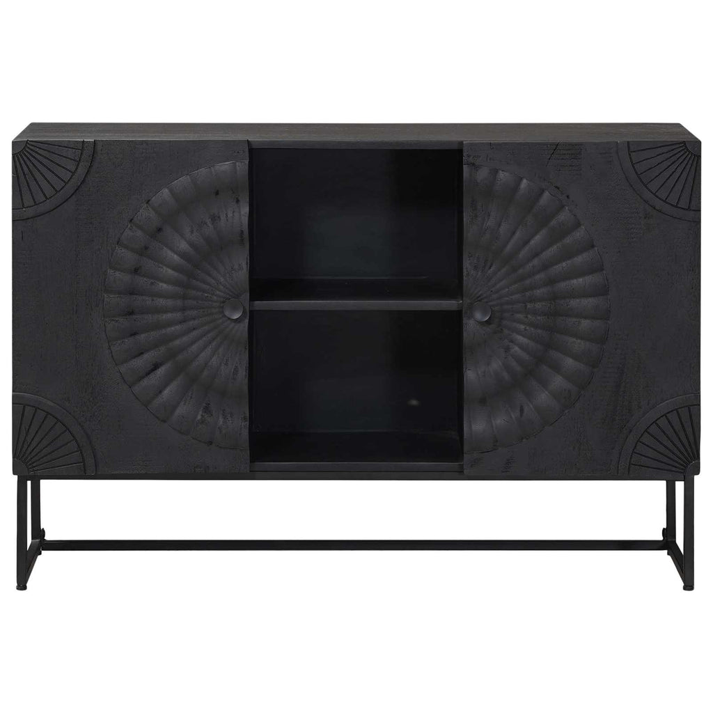 vidaXL Bufet Czarny 105 x 30 x 68 cm