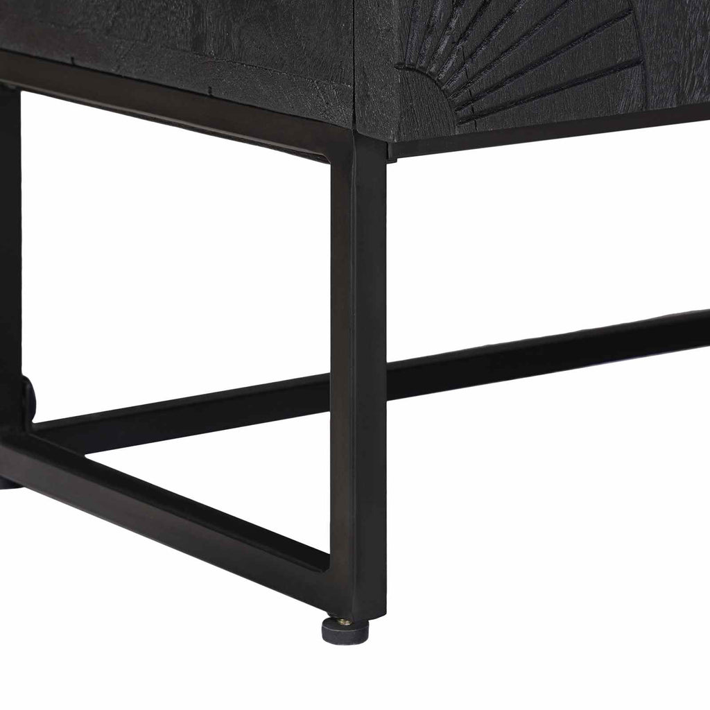 vidaXL Highboard Czarny 35 x 30 x 120 cm