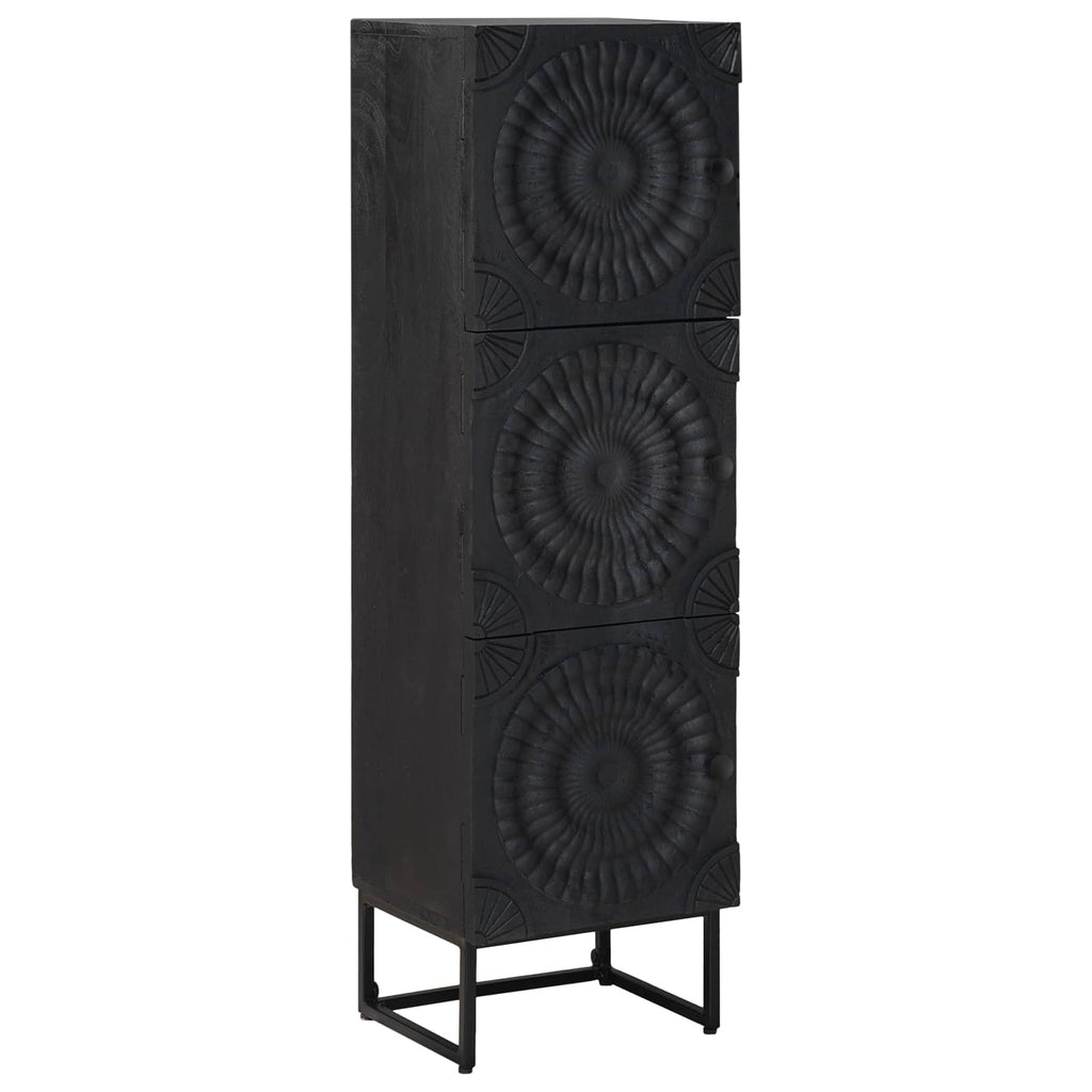 vidaXL Highboard Czarny 35 x 30 x 120 cm