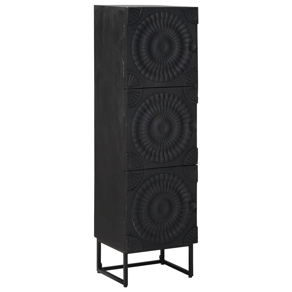 vidaXL Highboard Czarny 35 x 30 x 120 cm