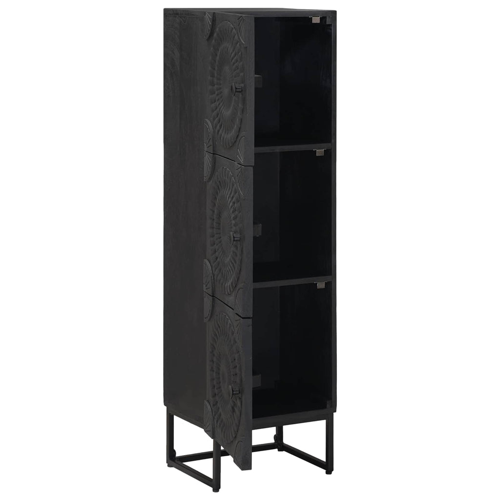 vidaXL Highboard Czarny 35 x 30 x 120 cm