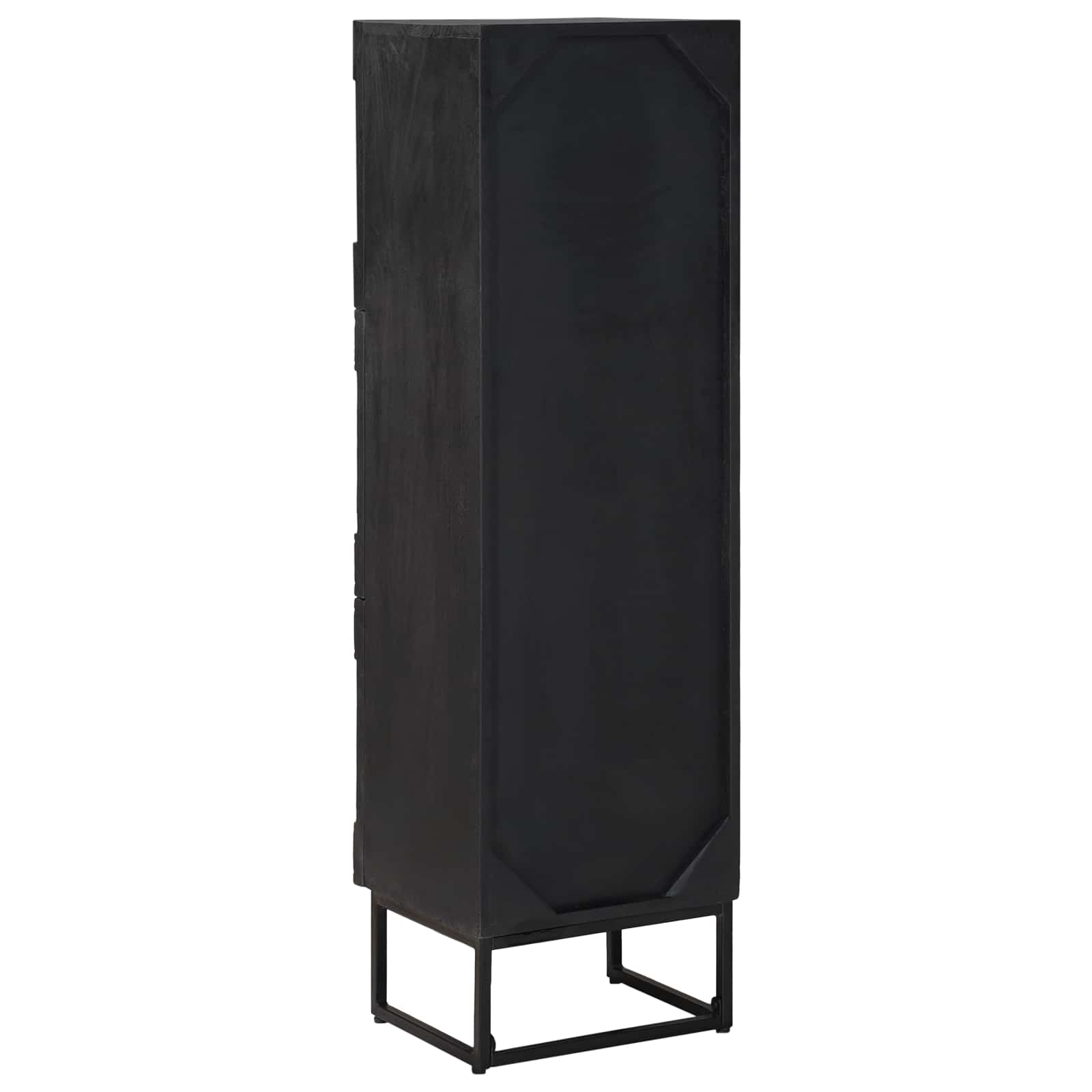 vidaXL Highboard Czarny 35 x 30 x 120 cm