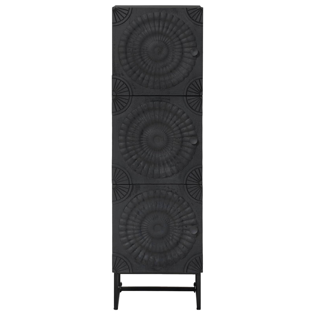 vidaXL Highboard Czarny 35 x 30 x 120 cm